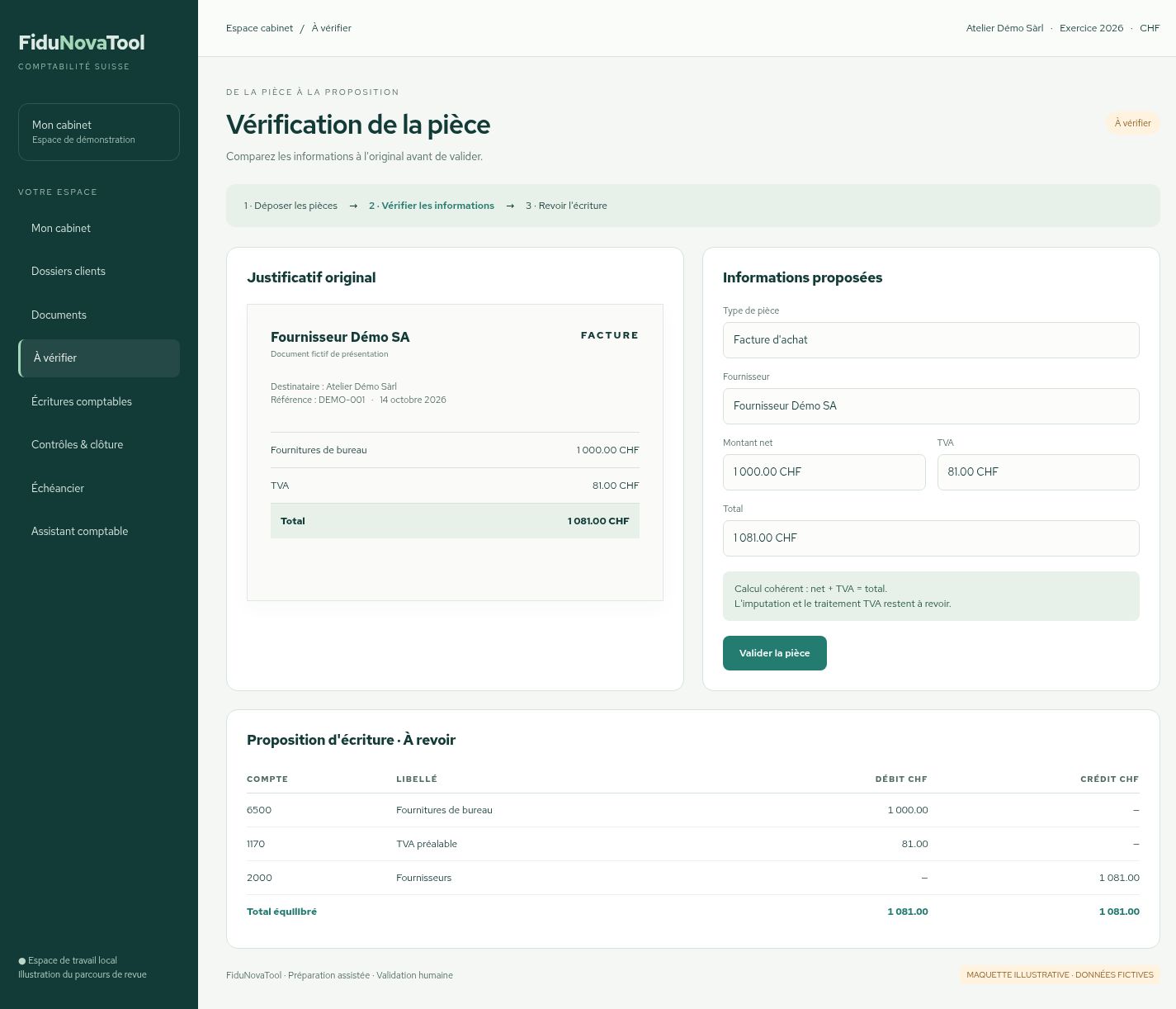 Illustrative document-review mockup · Fictional data